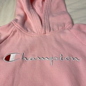 Champion pink hooded sweatshirt